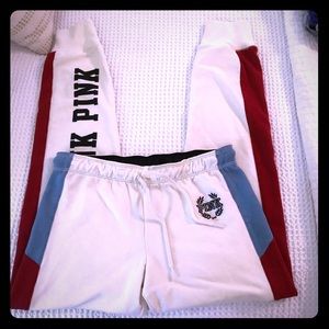 PINK CROP SWEATPANTS - Like New!